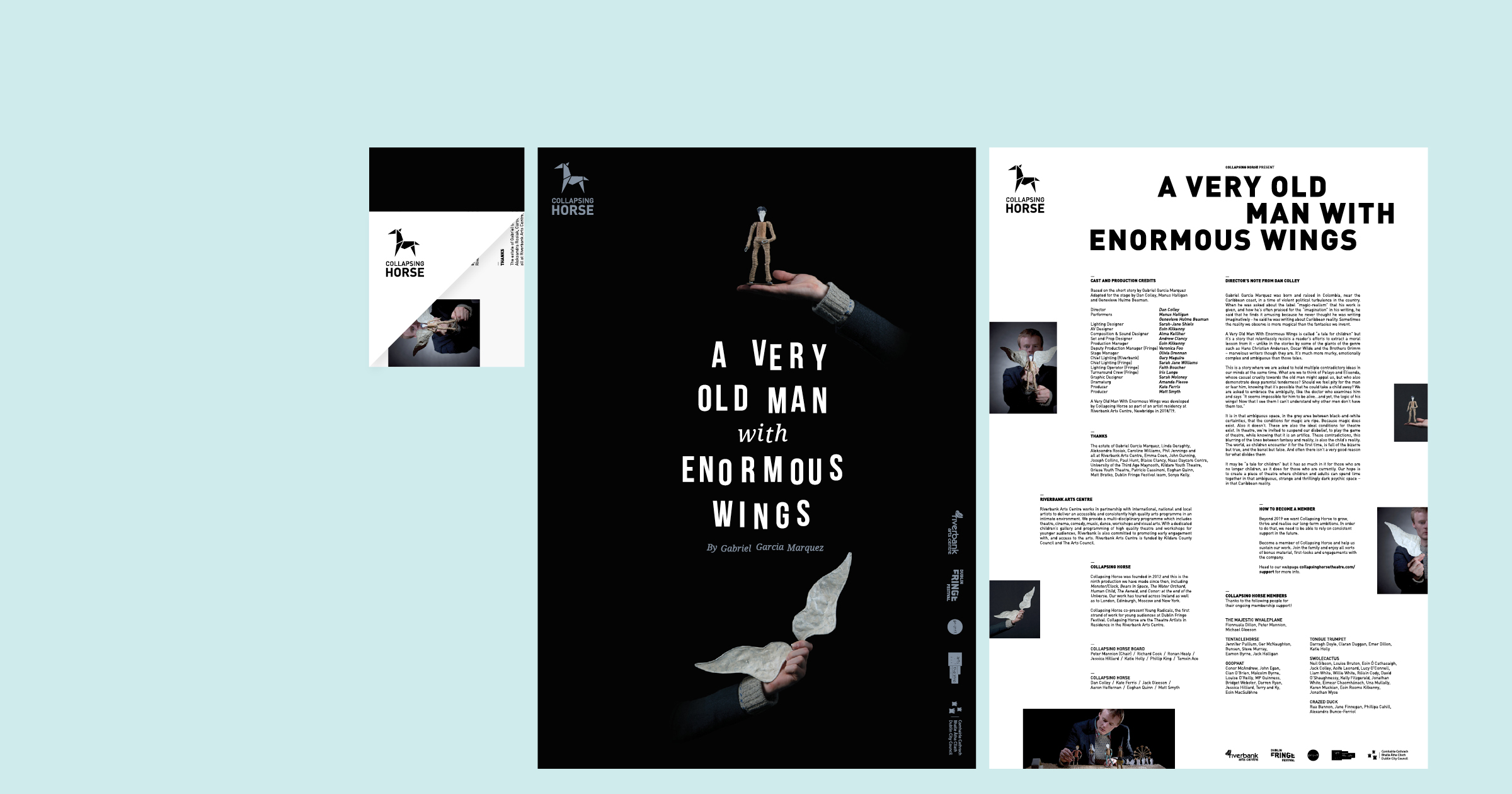 Collapsing Horse / A Very Old Man with Enormous Wings – Poster/Programme