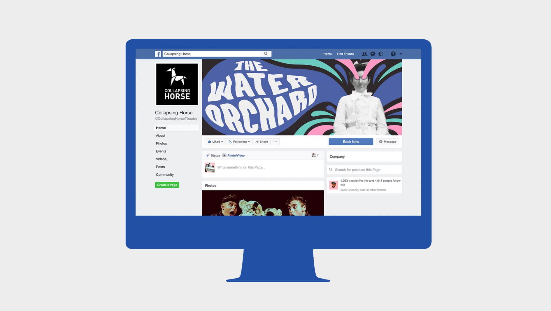 Collapsing Horse / The Water Orchard – Social Media