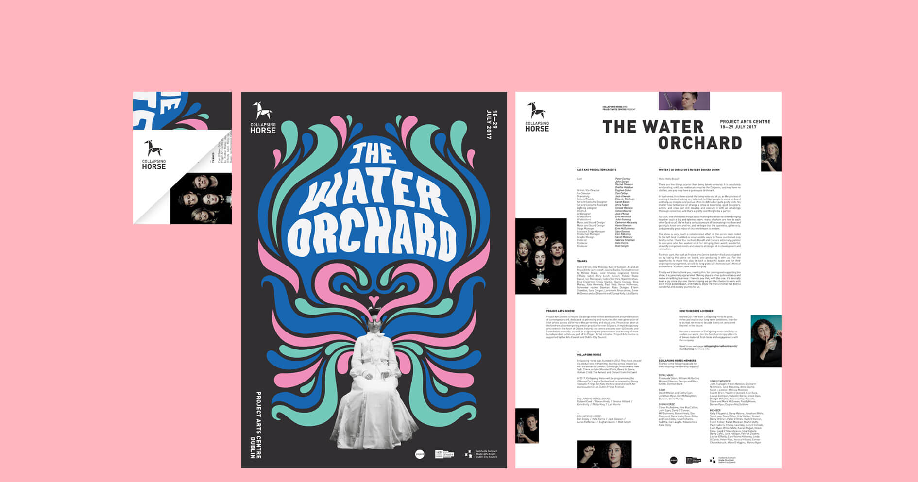 Collapsing Horse / The Water Orchard – Poster/ Programme